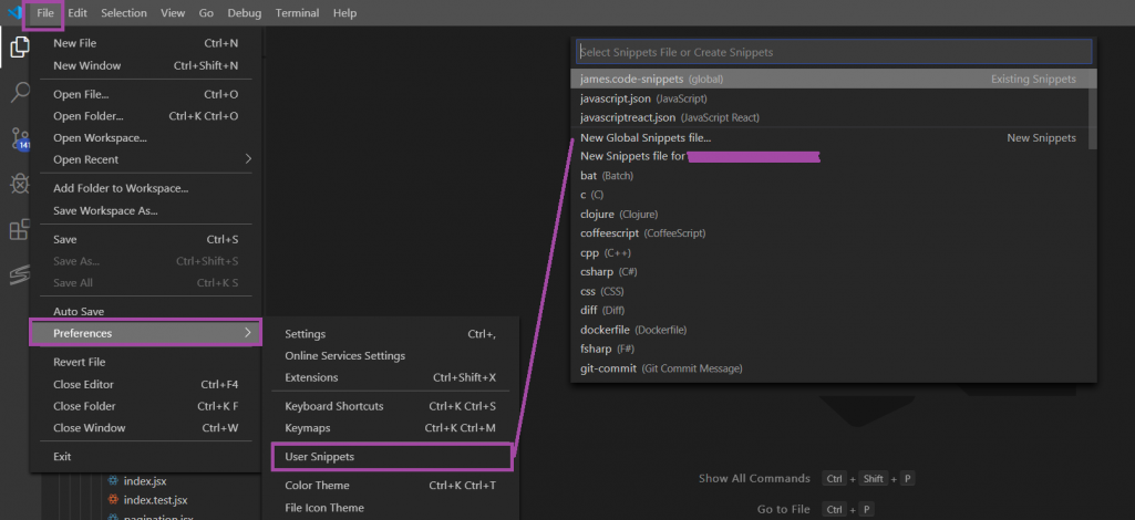 Transitioning from Atom to VS Code: Snippets ("AutoComplete")